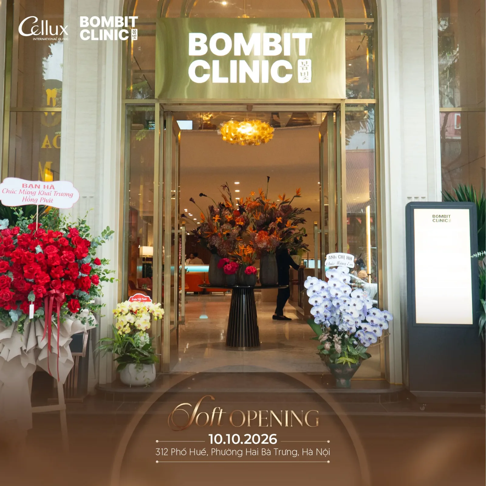 Khoảnh khắc đáng nhớ Soft Opening Bombit Clinic: Dấu ấn khởi đầu cho Kỷ nguyên Trẻ hóa Sinh học